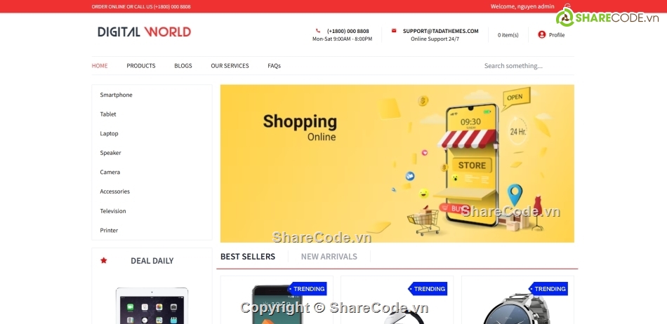 web,Source website,website,điện tử,code bán đồ,Sharecode